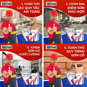 4 Nguyên tắc sơn gỗ an toàn và hiệu quả