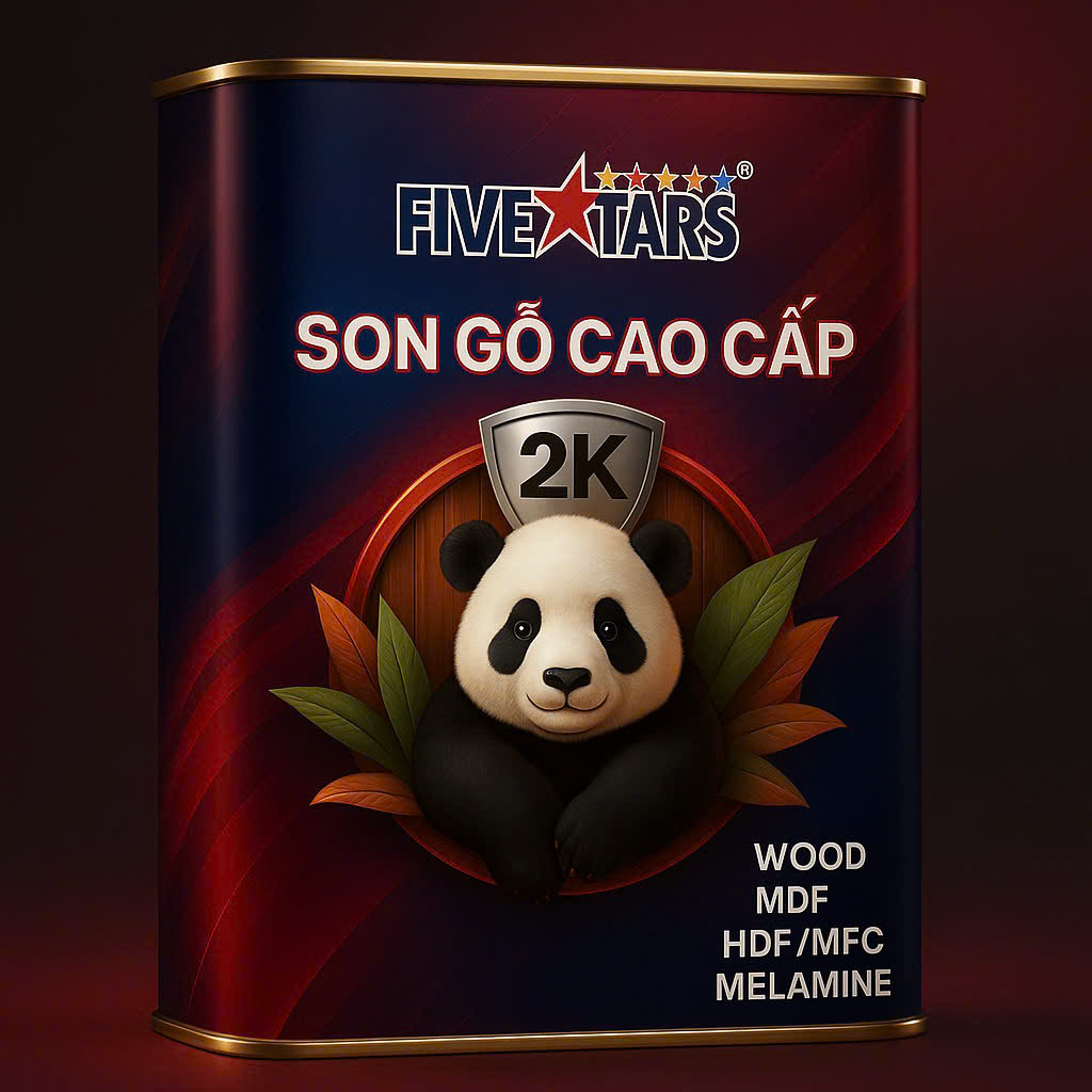 Hình bao bì FIVESTARS đang dùng trên trang Bóng Mờ PU Trong